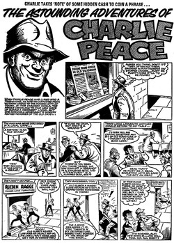 <i>The Astounding Adventures of Charlie Peace</i> British comic book story