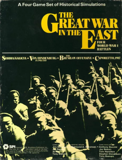 <i>The Great War in the East</i> World War I board wargame published in 1978