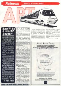 A Railnews special edition on the Advanced Passenger Train from 1980 Rail News cover from November 1980.jpg