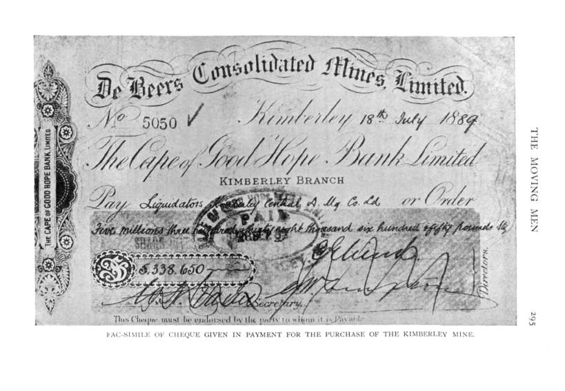 File:Cheque purchase Kimberley mine by de Beers.jpg - Wikipedia