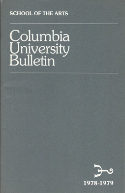 File:Columbia University Bulletin School of the Arts 1978 1979.jpg