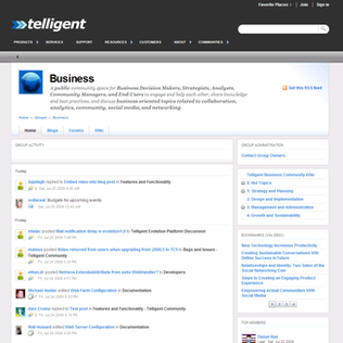 <span class="mw-page-title-main">Telligent Community</span> Collaboration software community
