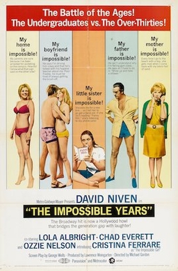 <i>The Impossible Years</i> (film) 1968 American film