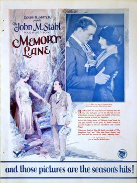 <i>Memory Lane</i> (1926 film) 1926 film by John M. Stahl
