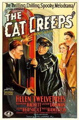 File:The Cat Creeps...While the Canary Sleeps! - 1930 theatrical poster.jpg