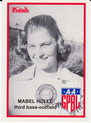 Mabel Holle All-American Girls Professional Baseball League player