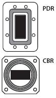 Form factor of PDR and CBR flanges.