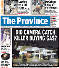 <i>The Province</i> Canadian daily newspaper in British Columbia