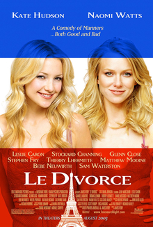 <i>Le Divorce</i> 2003 US-France rom-com film