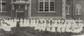 The Class of 1914 of then-East Carolina Teacher Training School, with 38 graduates Class of 1914 ECTTS.jpg