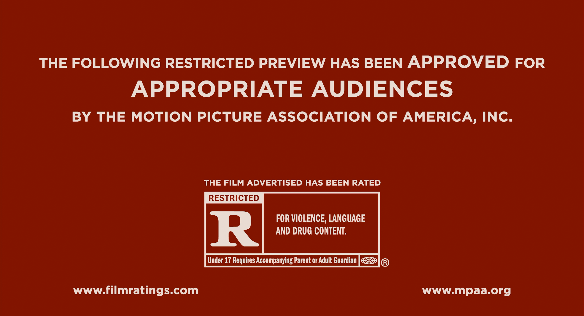 Film Ratings - Motion Picture Association