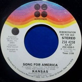 <span class="mw-page-title-main">Song for America (song)</span> 1975 single by Kansas