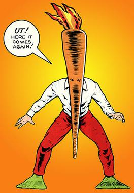 <i>Flaming Carrot Comics</i> American superhero comic book by Bob Burden