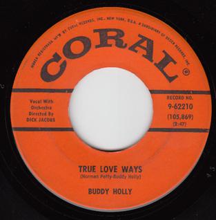 True Love Ways Single by Buddy Holly