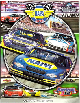 <span class="mw-page-title-main">2002 NAPA 500</span> 33rd race of the 2002 NASCAR Winston Cup Series