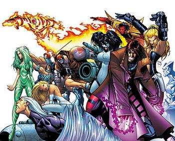 The Marauders featured on the X-Men #200 wraparound cover, with art by Humberto Ramos. Several characters include Vertigo, Riptide, Sunfire, Harpoon, Scalphunter, Malice, Gambit and Lady Mastermind.