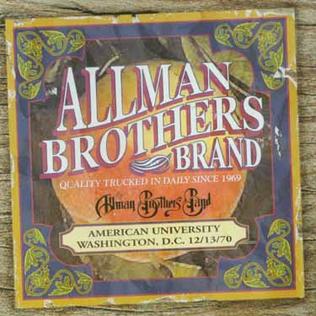 <i>American University 12/13/70</i> 2002 live album by The Allman Brothers Band