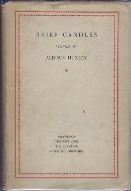 <i>Brief Candles</i> 1930 collection of short stories by Aldous Huxley