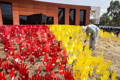 AIATSIS building with the sea of hands.jpg