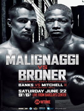 <span class="mw-page-title-main">Paulie Malignaggi vs. Adrien Broner</span> 2013 boxing competition