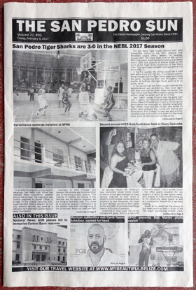 <i>The San Pedro Sun</i> Newspaper in Belize