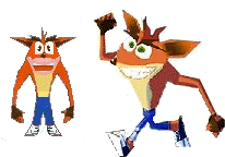 Crash Bandicoot's model was the only one to be altered for the non-Japanese releases