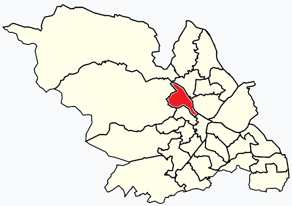 Hillsborough Sheffield, map