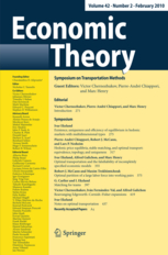 <i>Economic Theory</i> Academic journal