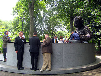 The Einstein Memorial seen from the side.
