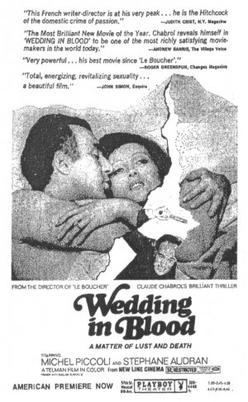 <i>Wedding in Blood</i> 1973 film by Claude Chabrol