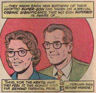 Martha and Jonathan Kent, as they appear in comics from the 1970s and 1980s. From New Adventures of Superboy #1 (January 1980). Art by Kurt Schaffenberger.