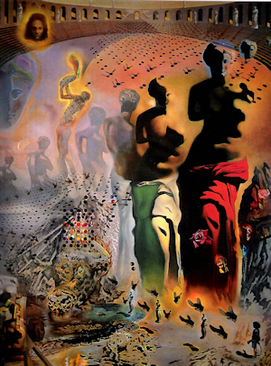 The Hallucinogenic Toreador (1968–1970), oil on canvas, 398.8 cm × 299.7 cm., Salvador Dalí Museum