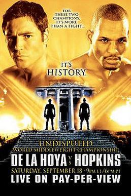 <span class="mw-page-title-main">Oscar De La Hoya vs. Bernard Hopkins</span> Boxing competition