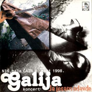 <i>Ja jesam odavde</i> 1998 live album by Galija