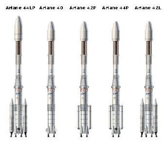 5 of the 6 versions of Ariane 4