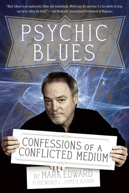 File:Cover of the book Psychic Blues, Confessions of a Conflicted Medium by Mark Edward.jpg