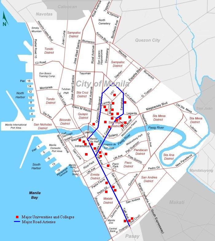 metro manila street map