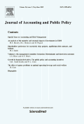 <i>Journal of Accounting and Public Policy</i> Academic journal