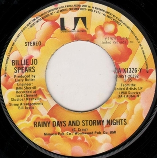 <span class="mw-page-title-main">Rainy Days and Stormy Nights</span> 1979 single by Billie Jo Spears