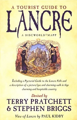 <i>A Tourist Guide to Lancre</i> 1998 fictional map by Terry Pratchett and Stephen Briggs