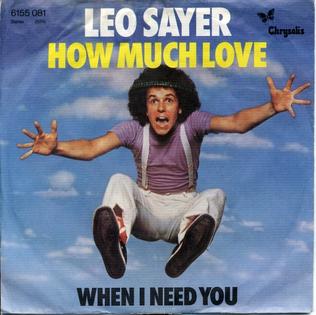 <span class="mw-page-title-main">How Much Love (Leo Sayer song)</span> 1977 single by Leo Sayer
