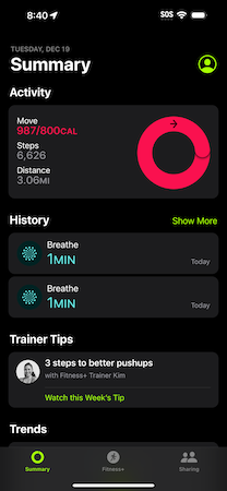 Start an Apple Fitness+ workout or meditation - Apple Support