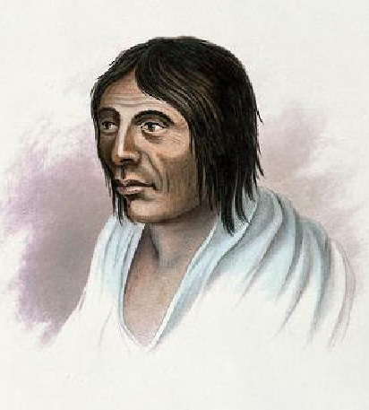 Kalapuya man, circa 1840