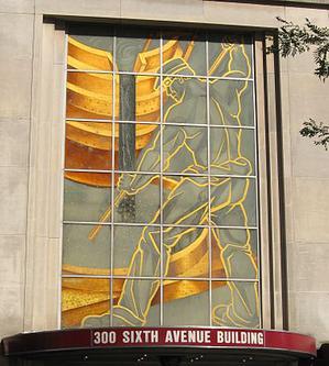 Famous mural on the 300 Sixth Street building