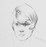 a sketch of her from her papers