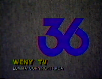The WENY-TV news opening with logo in 1990.