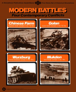 <i>Modern Battles: Four Contemporary Conflicts</i> 1975 Cold War board wargame