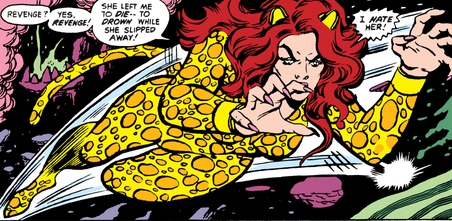 Deborah Domaine as the Cheetah in Justice League of America vol. 1 #197 (1981); art by George Pérez and Keith Pollard.