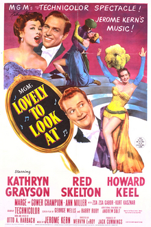 <i>Lovely to Look At</i> 1952 MGM musical film directed by Mervyn LeRoy