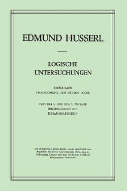 <i>Logical Investigations</i> (Husserl) 1900–1901 book by Edmund Husserl